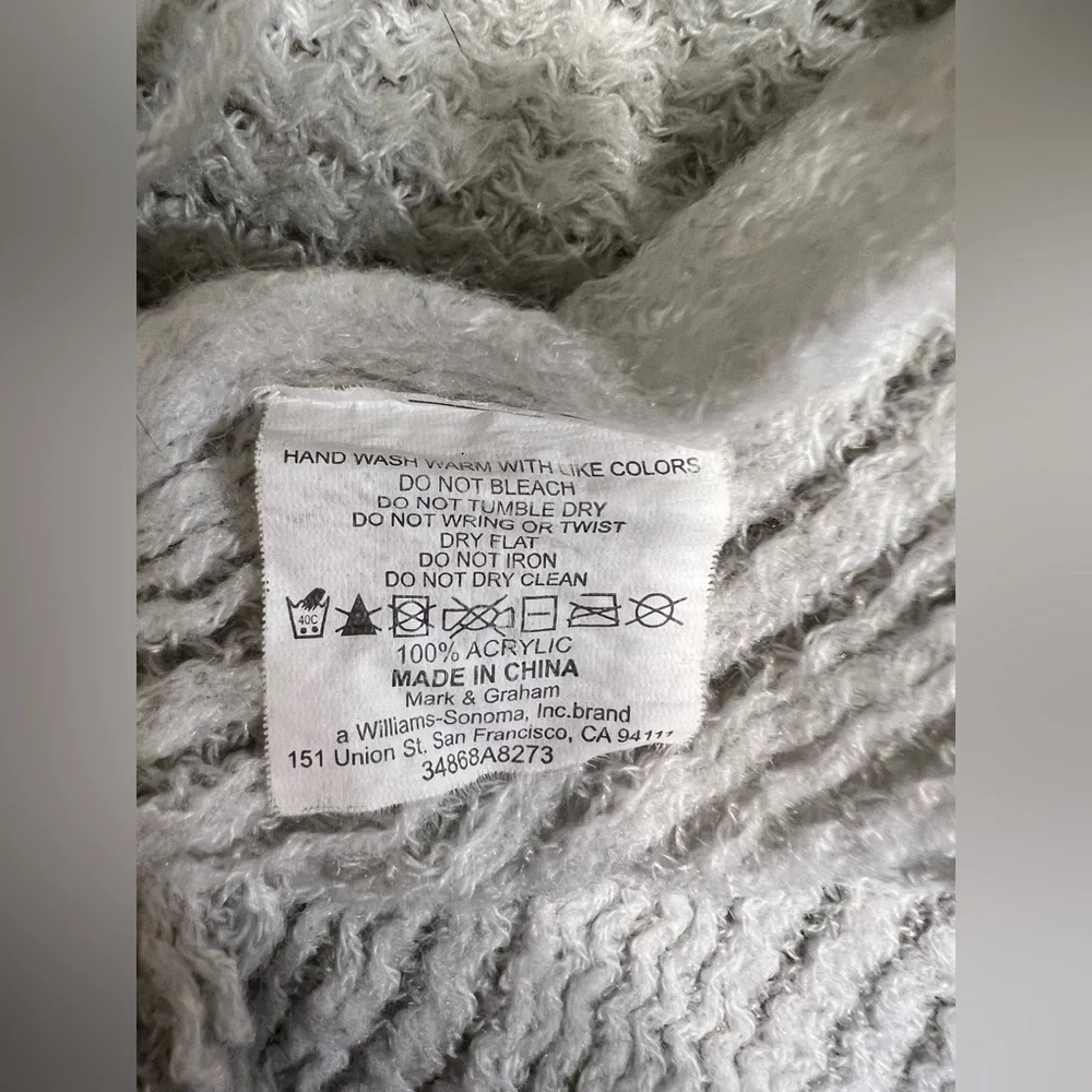 Lightweight Grey Throw